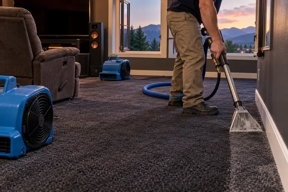 Representative example of carpet odor extraction ventilation